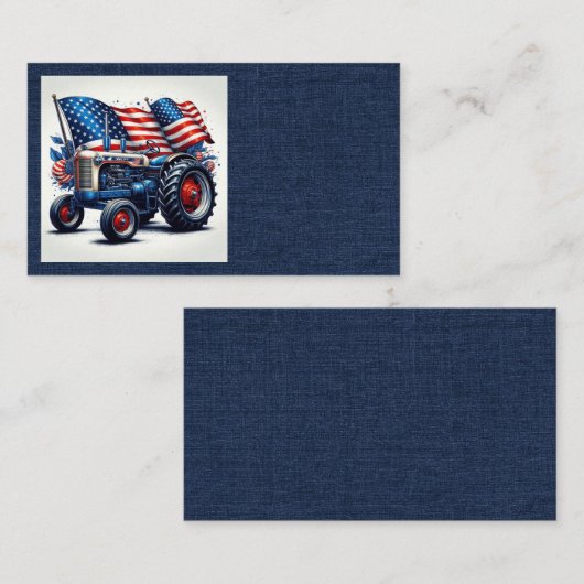 Patriottische trekker Visitekaartjes (Voorkant / Achterkant)