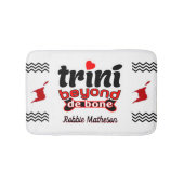 Patriottische trini Beyond de Bone met Name on WHI Badmat (Voorkant)