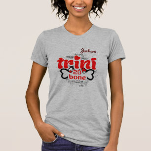 Patriottische Trini tot op het bot met UW NAAM T-shirt