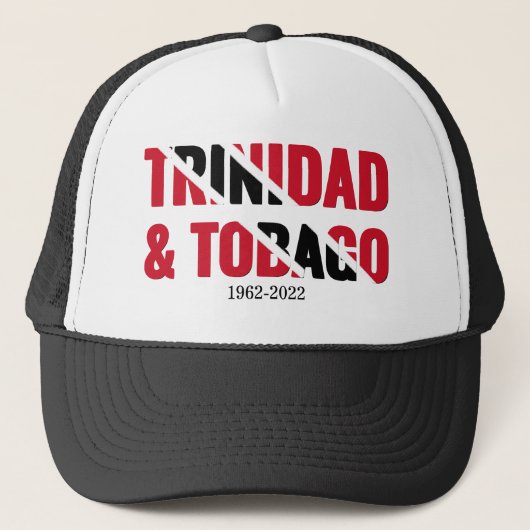 Patriottische TRINIDAD 60e onafhankelijkheid Trucker Pet (Voorkant)