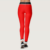 Patriottische Trinidad en Tobago Kleuren met Naam Leggings (Achterkant)