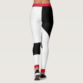 Patriottische Trinidad en Tobago Kleuren met Naam Leggings (Achterkant)