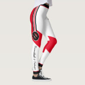Patriottische Trinidad en Tobago Kleuren met Naam Leggings (Rechts)