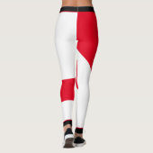 Patriottische Trinidad en Tobago Kleuren met Naam Leggings (Achterkant)