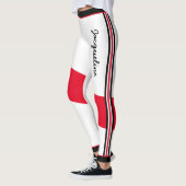 Patriottische Trinidad en Tobago Kleuren met Naam Leggings (Links)