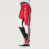 Patriottische Trinidad en Tobago Kleuren met Naam Leggings (Links)