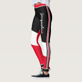 Patriottische Trinidad en Tobago Kleuren met Naam Leggings