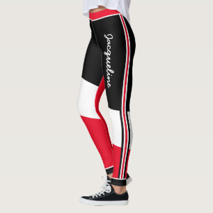 Patriottische Trinidad en Tobago Kleuren met Naam Leggings