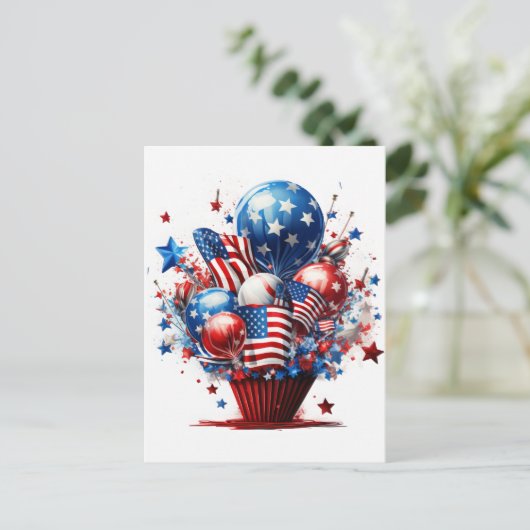 Patriottische trots briefkaart (Staand voorkant)