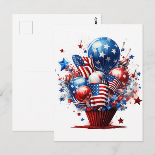 Patriottische trots briefkaart (Voorkant / Achterkant)