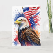 Patriottische trots: een viering van de vrijheid kaart (Voorkant)