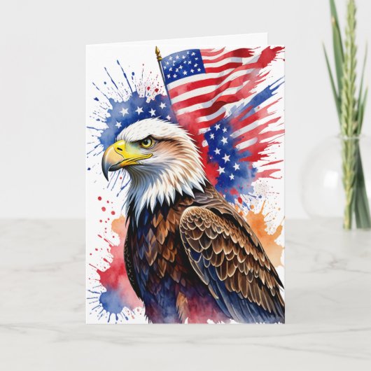 Patriottische trots: een viering van vrijheid kaart (Voorkant)