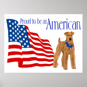 Patriottische trots in Amerika Poster
