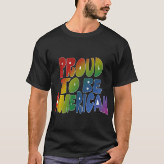 Patriottische trots in levendige kleuren t-shirt