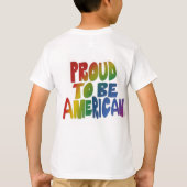 Patriottische trots in levendige kleuren t-shirt (Achterkant)