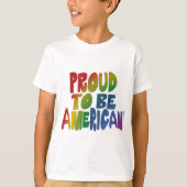 Patriottische trots in levendige kleuren t-shirt (Voorkant)