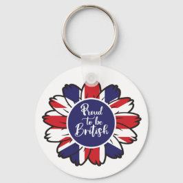 Patriottische trots om Brits te zijn Sleutelhanger
