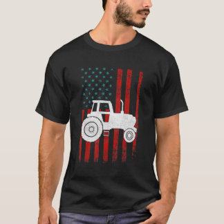 Patriottische Trotse Boer VS Vlaggentractor 4th va T-shirt