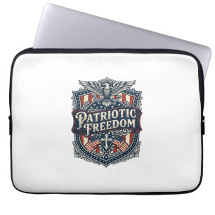 Patriottische Trouw Familie Vrijheid Vector Grafis Laptop Sleeve