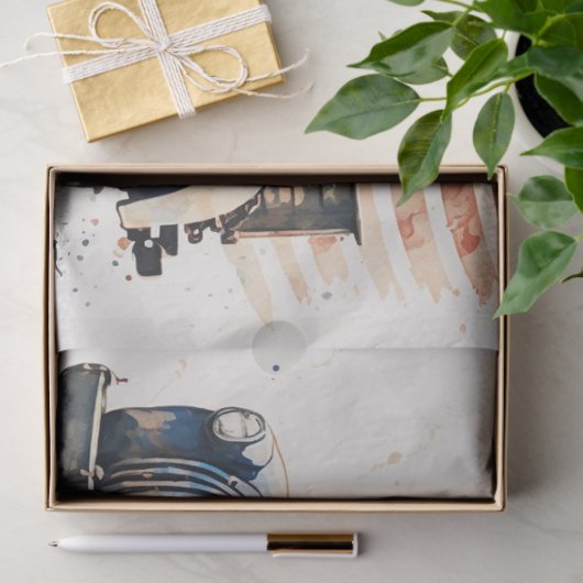 Patriottische  Truck Tissuepapier (Geschenk)