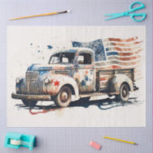 Patriottische  Truck Tissuepapier (Craft)