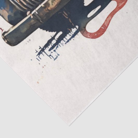 Patriottische  Truck Tissuepapier (Detail)