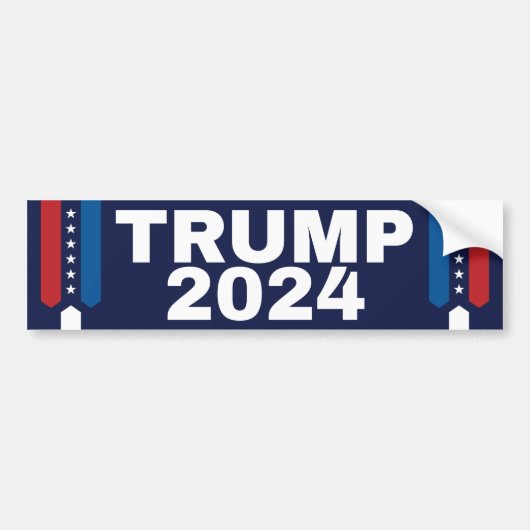 Patriottische Trump 2024 Bumpersticker (Voorkant)