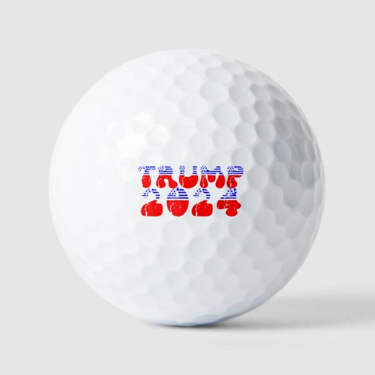 Patriottische Trump 2024 Retro  Golfballen (Voorkant)