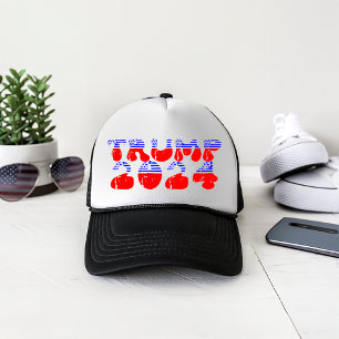 Patriottische Trump 2024 Retro  Trucker Pet