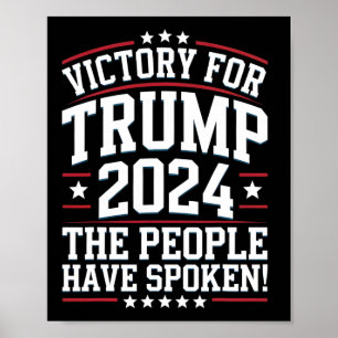 Patriottische Trump 2024 Victory Design voor suppo Poster