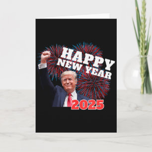 Patriottische Trump Gelukkig Nieuwjaar 2025 Papa i Kaart