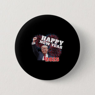 Patriottische Trump Gelukkig Nieuwjaar 2025 Papa i Ronde Button 5,7 Cm