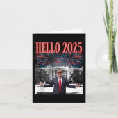 Patriottische Trump Hallo 2025 Oud en Nieuw Republ Kaart (Voorkant)