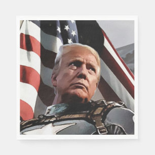 Patriottische Trump Servet