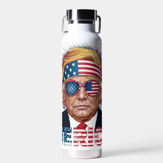 Patriottische Trump Waterfles (Voorkant)