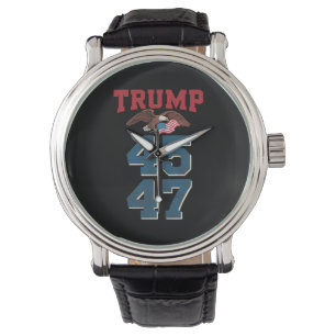 Patriottische Trump Won 45 en 47 Overwinning Winna Horloge