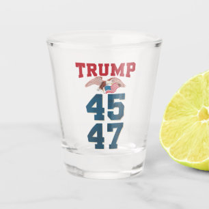 Patriottische Trump Won 45 en 47 Overwinning Winna Shot Glas