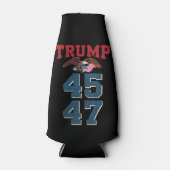 Patriottische Trump won 45 en 47 overwinningswinna Flesjeskoeler (Voorkant)