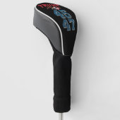 Patriottische Trump won 45 en 47 overwinningswinna Golfheadcover (Schuin)