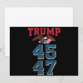 Patriottische Trump won 45 en 47 overwinningswinna Kaart (Voorkant / Achterkant)