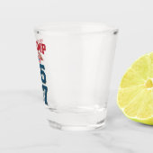 Patriottische Trump won 45 en 47 overwinningswinna Shot Glas (Rechts)