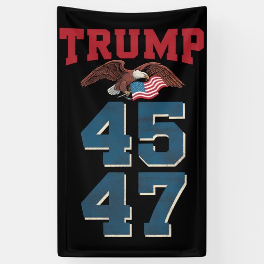 Patriottische Trump won 45 en 47 overwinningswinna Spandoek (Verticaal)