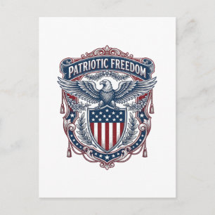 Patriottische Tuin Vlag Stijl Vector Grafische T-s Briefkaart