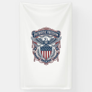 Patriottische Tuin Vlag Stijl Vector Grafische T-s Spandoek