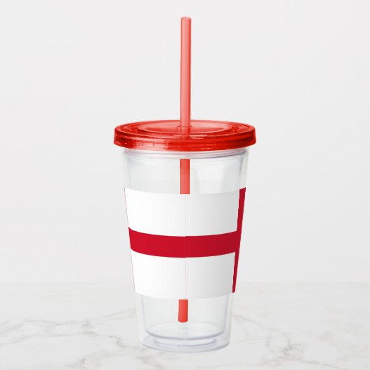 Patriottische Tumbler met vlag van Engeland Acryl Drinkbeker (Rechts)