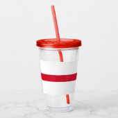 Patriottische Tumbler met vlag van Engeland Acryl Drinkbeker (Links)