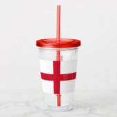 Patriottische Tumbler met vlag van Engeland Acryl Drinkbeker (Voorkant)