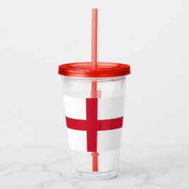 Patriottische Tumbler met vlag van Engeland Acryl Drinkbeker