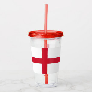 Patriottische Tumbler met vlag van Engeland Acryl Drinkbeker