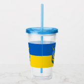 Patriottische Tumbler met vlag van Oekraïne Acryl Drinkbeker (Rechts)